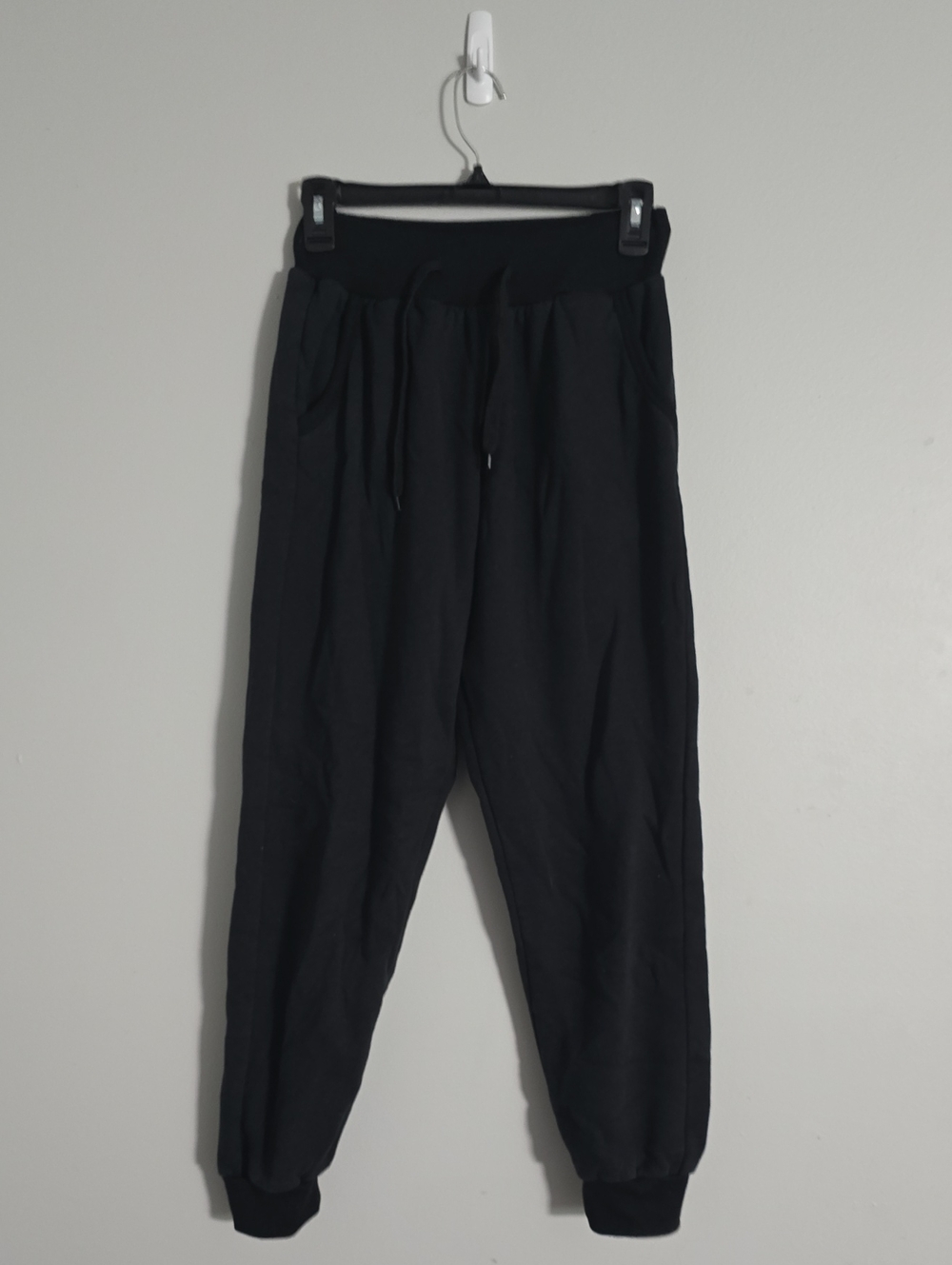 Classic Black Men's Jogger Sweatpants with Elastic Waist